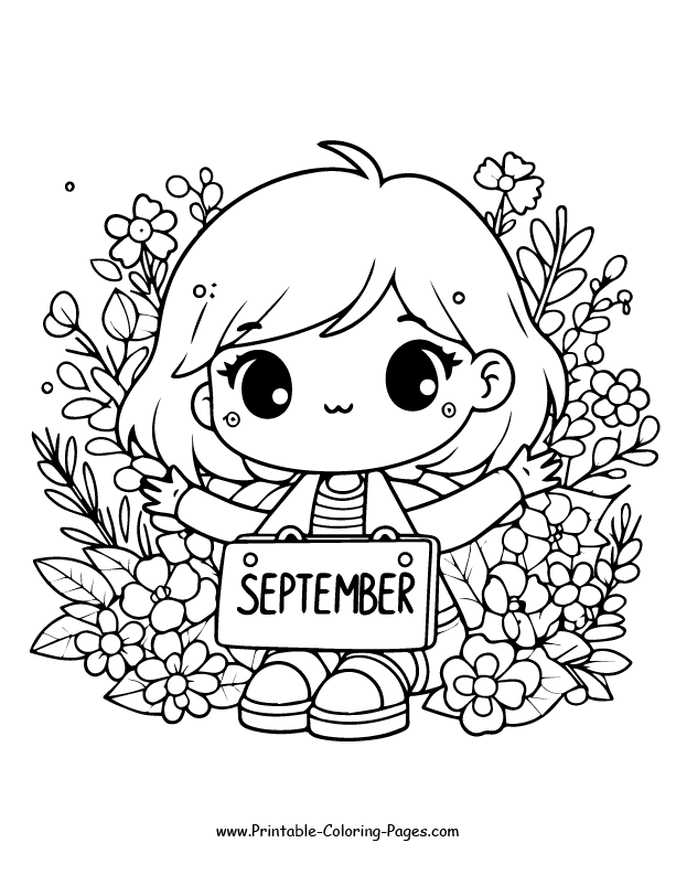 September coloring pages 23