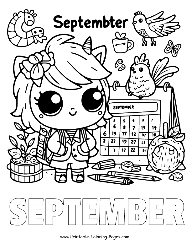 September coloring pages 24