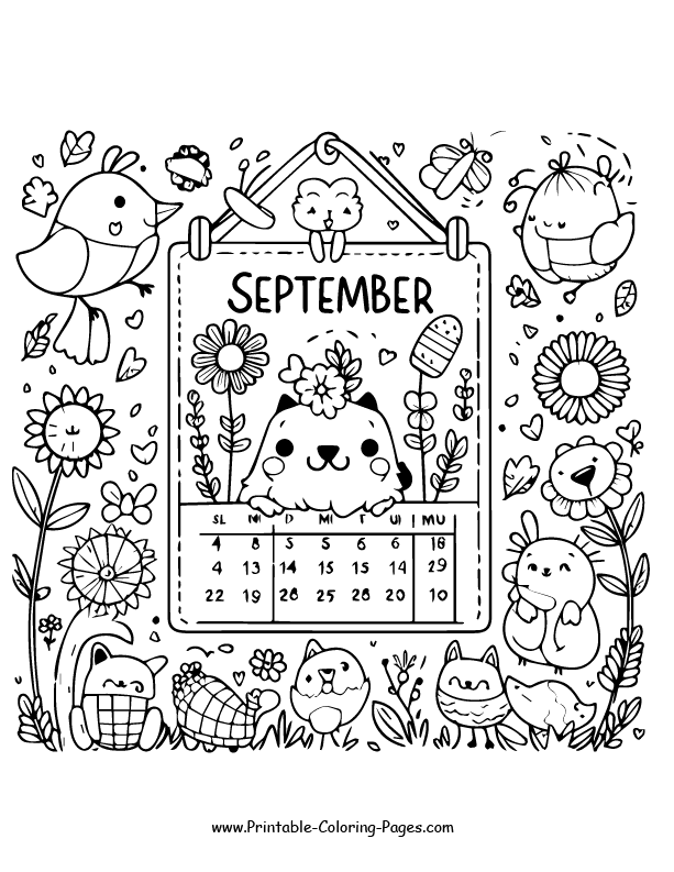 September coloring pages 26