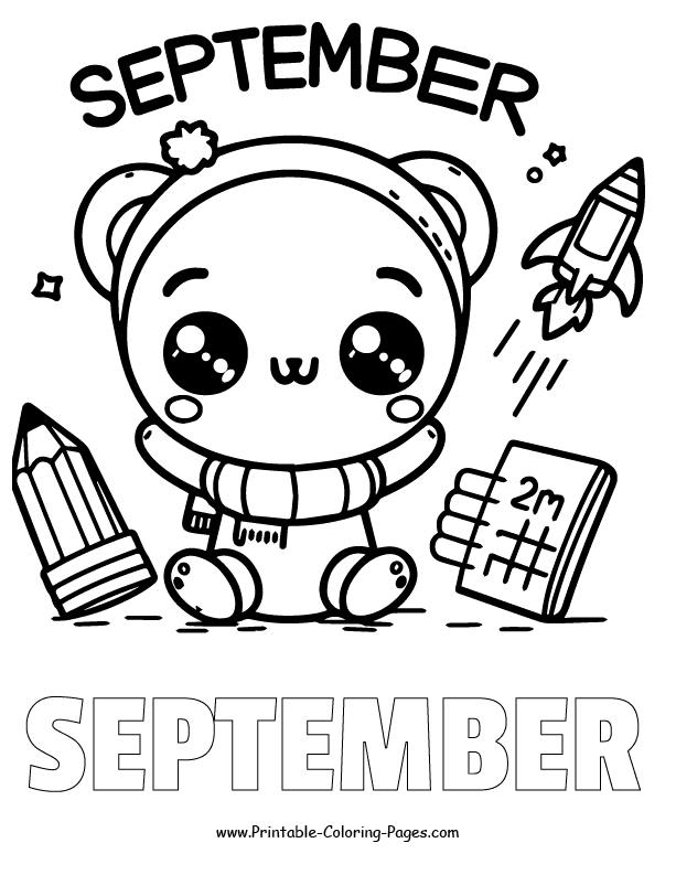 September coloring pages 27