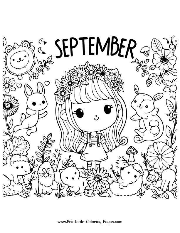 September coloring pages 29