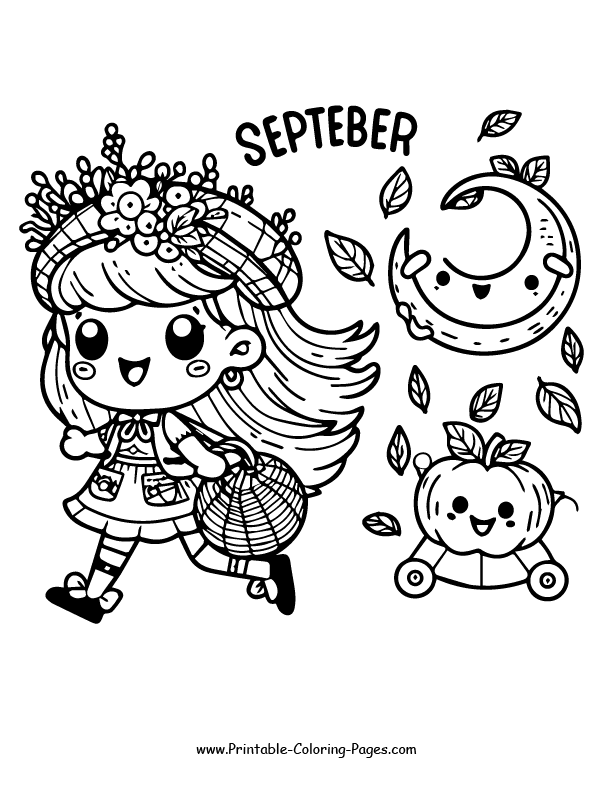 September coloring pages 9