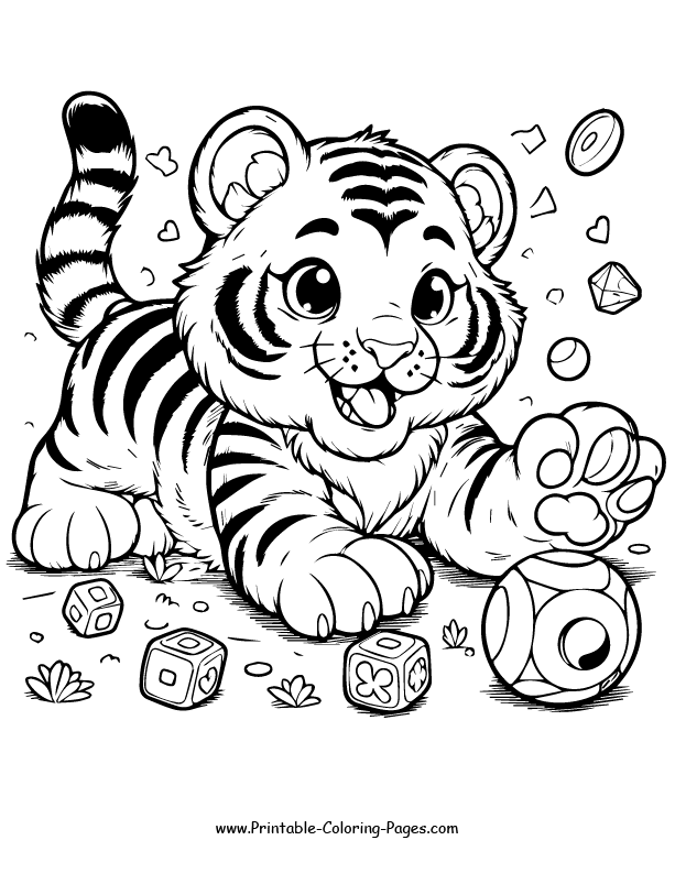 Tiger coloring pages