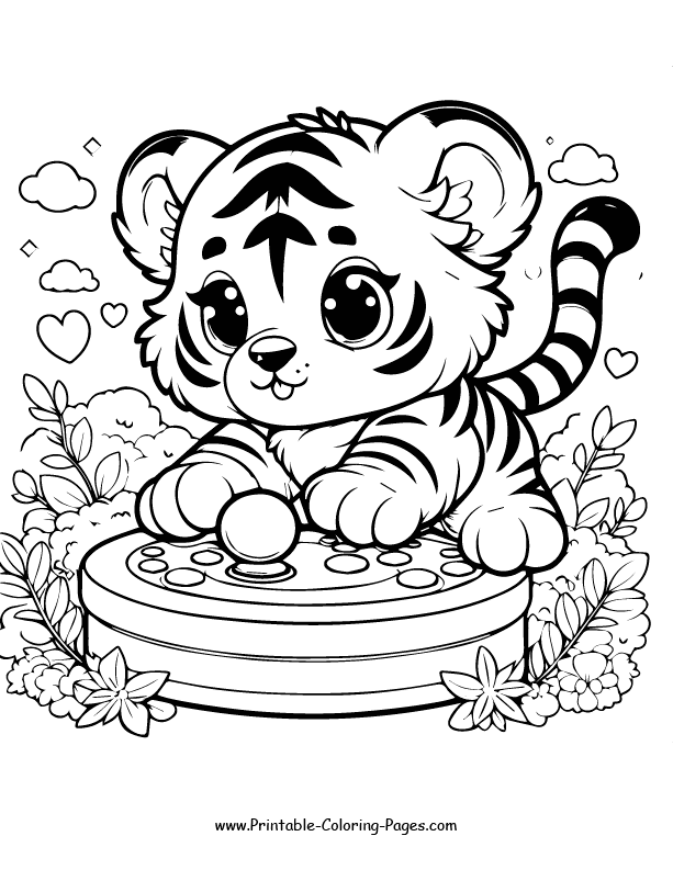 Tiger coloring pages