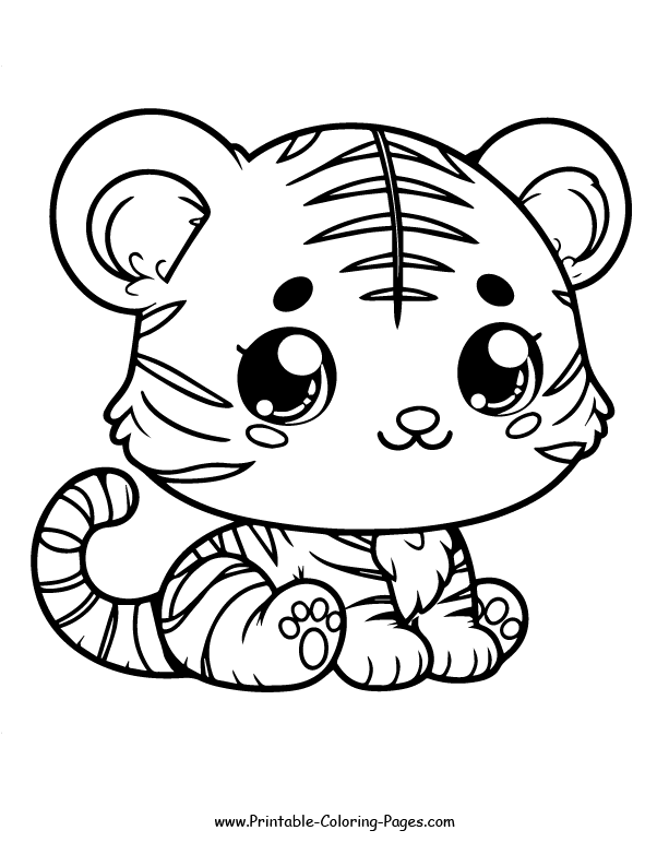 Tiger coloring pages 12