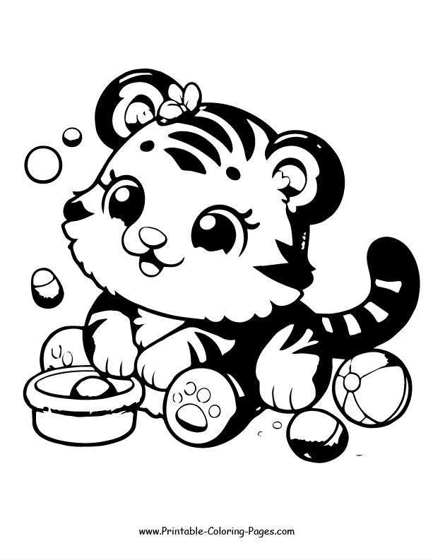 Tiger coloring pages 18