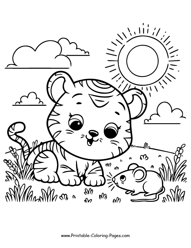 Tiger coloring pages 31