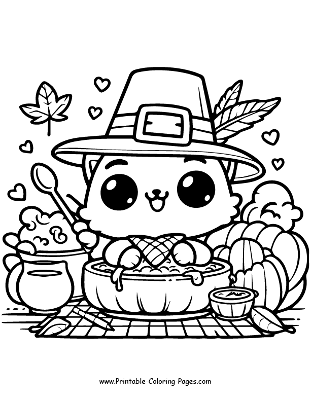 Thanksgiving Coloring Pages