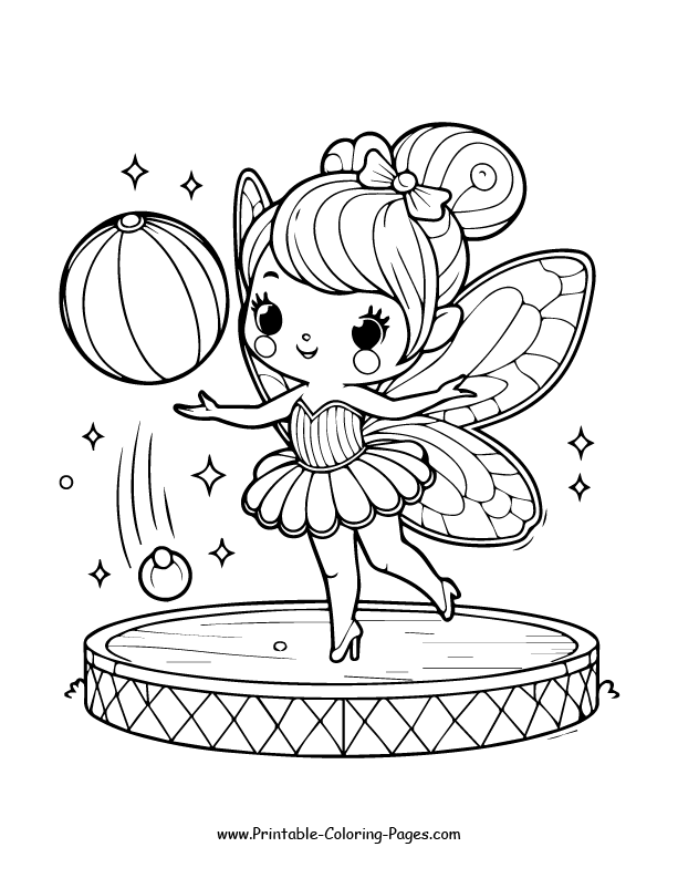 Fairy coloring page 11