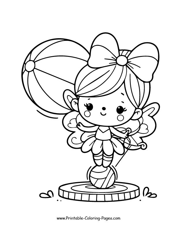 Fairy coloring page 14