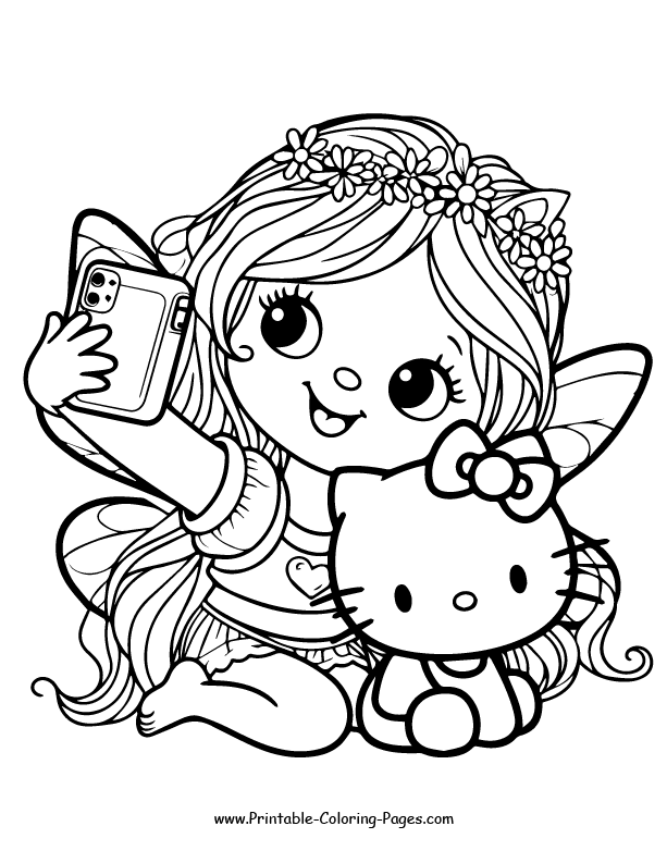 Fairy coloring page 16