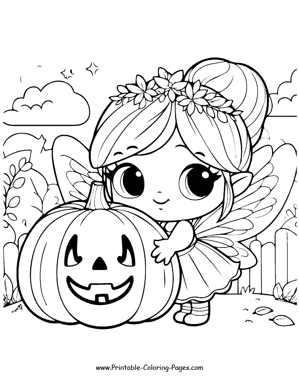 Fairy coloring page 23