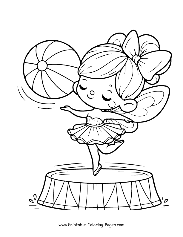 Fairy coloring page 8