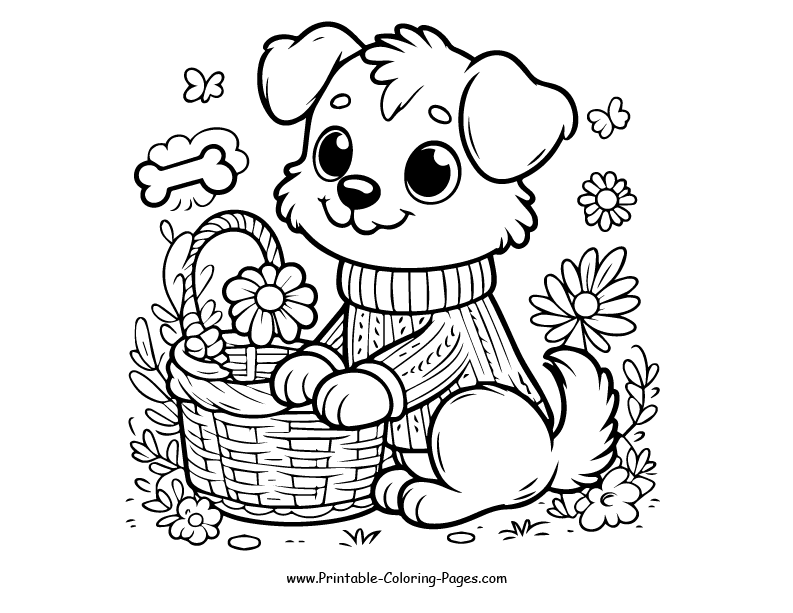 Dog www printable coloring pages.com 11