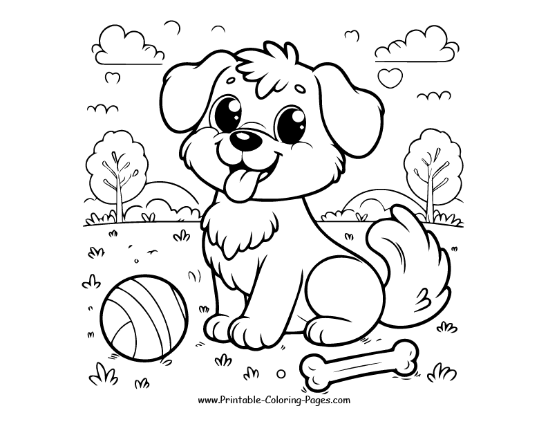 Dog www printable coloring pages.com 13