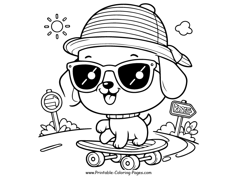 Dog www printable coloring pages.com 14