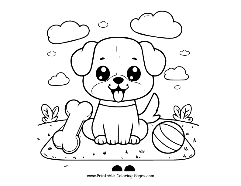 Dog www printable coloring pages.com 15