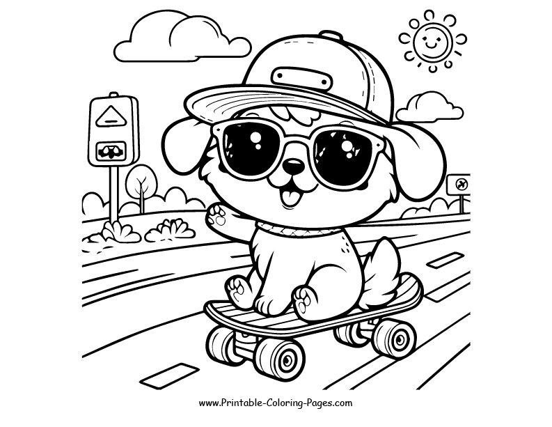 Dog www printable coloring pages.com 17