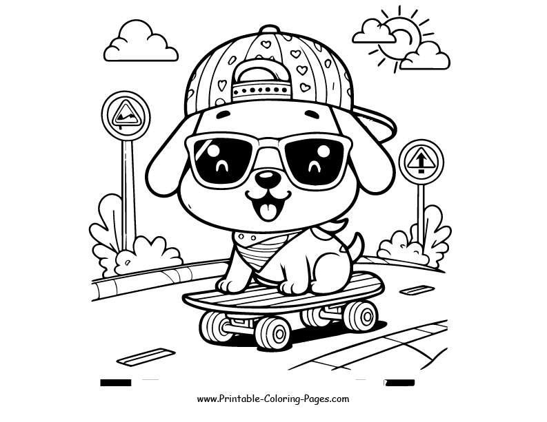 Dog www printable coloring pages.com 20