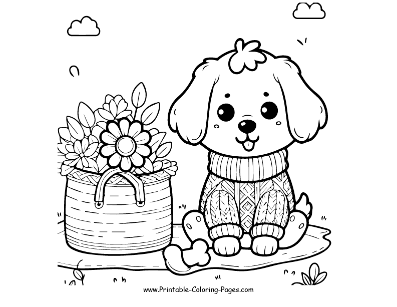 Dog www printable coloring pages.com 22