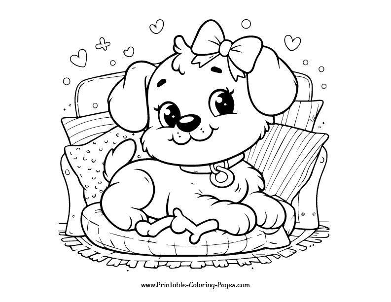 Dog www printable coloring pages.com 23