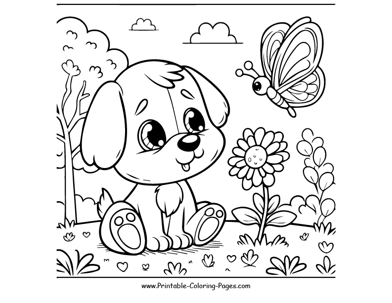 Dog www printable coloring pages.com 7