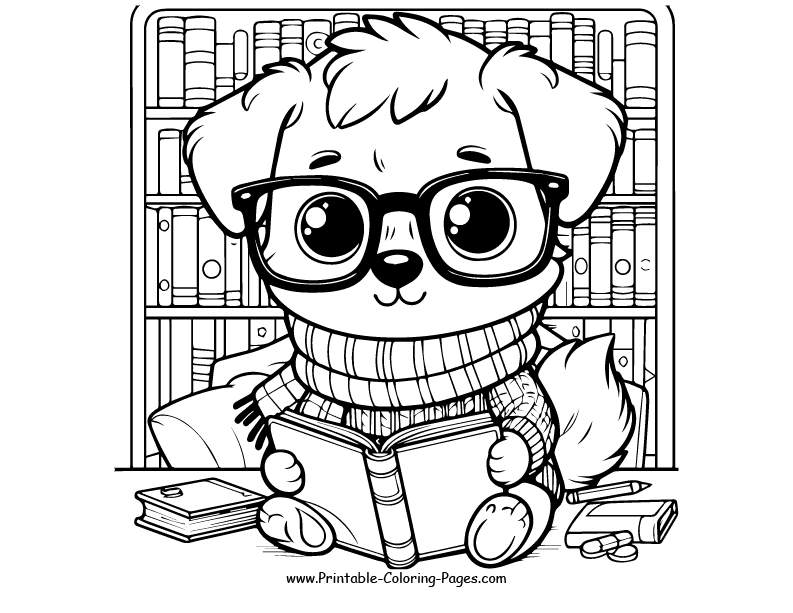 Dog www printable coloring pages.com 8