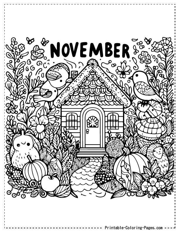 November Coloring Pages 3