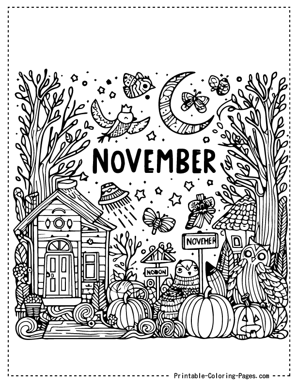 November Coloring Pages 9