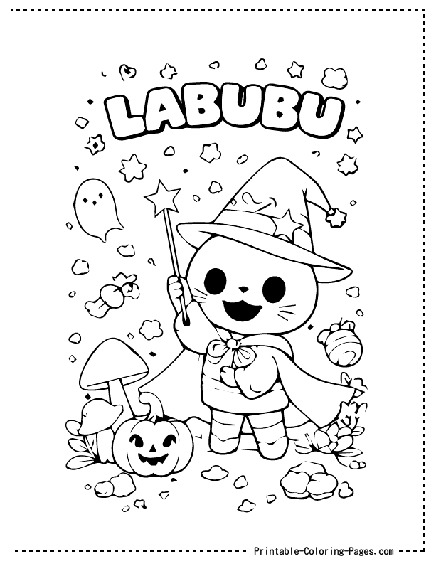 Labubu Coloring Pages Labubu Coloring Pages