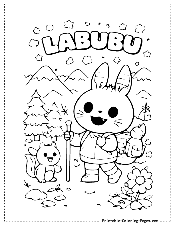 Labubu Coloring Pages 3 Labubu Coloring Pages 3