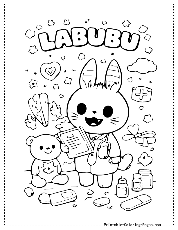 Labubu Coloring Pages 5 Labubu Coloring Pages 5