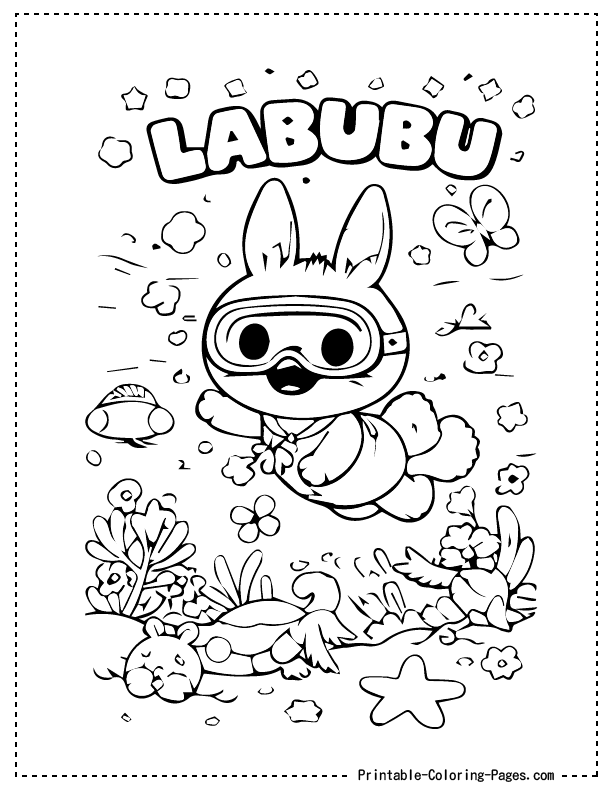 Labubu Coloring Pages 6 Labubu Coloring Pages 6