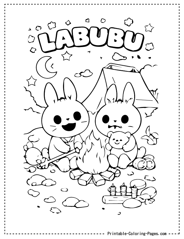 Labubu Coloring Pages 7 Labubu Coloring Pages 7