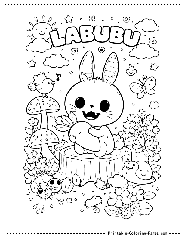 Labubu Coloring Pages 8 Labubu Coloring Pages 8